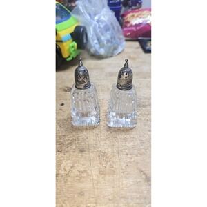 Vintage Cut Crystal Salt An Pepper Shaker